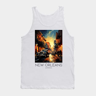 A Pop Art Travel Print of New Orleans - Louisiana - US Tank Top